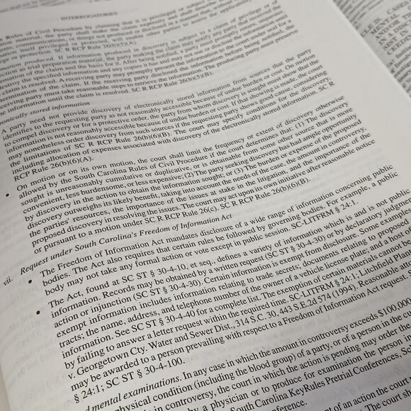 Lot Of 2 South Carolina Rules Of Court State Law & Keyrules Textbook 2023 - Picture 9 of 10